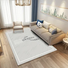 Ковер для спальни в скандинавском стиле, коврик для двери в гостиную, полный прекрасный прикроватный чайный столик, сетка красного цвета для девочек