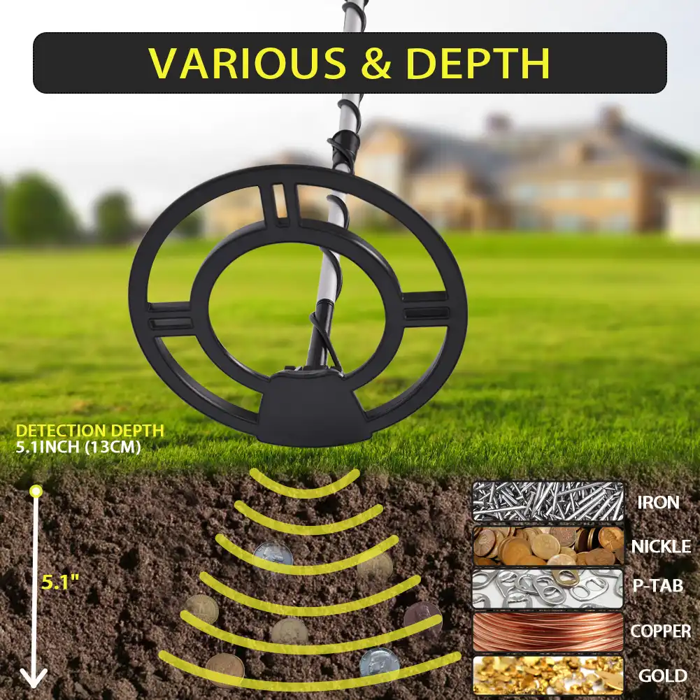 Metal Detector Underground Gold Finder Treasure Hunter with LCD Display UK K0K8