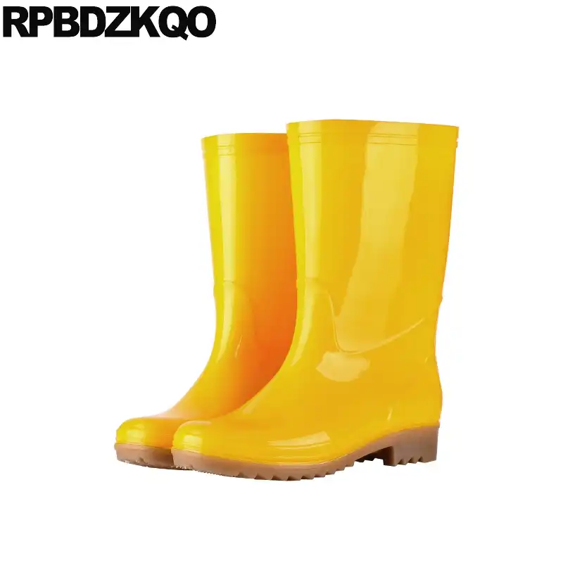cheap yellow rain boots