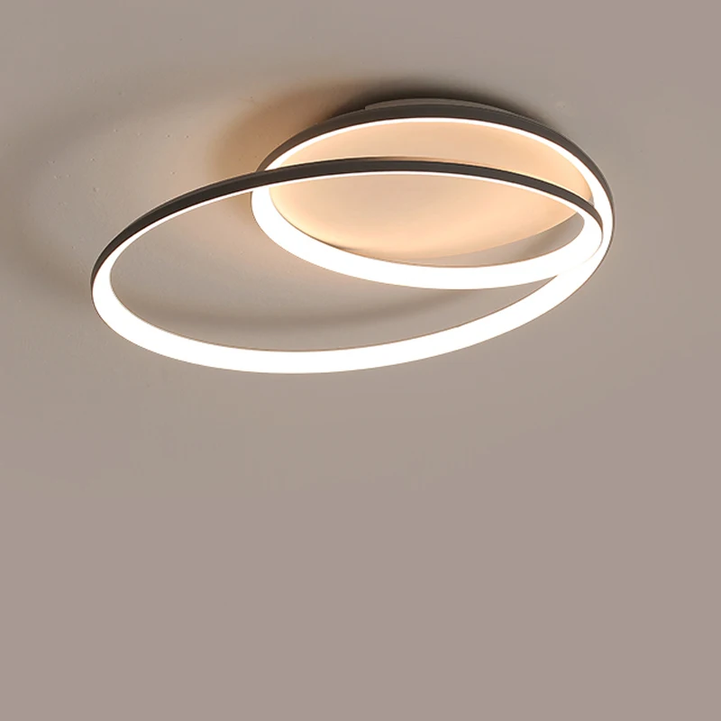 

New Modern Chandeliers LED Lamp For Living Room Bedroom Study Room gray Gold color surface mounted lights Lamp Deco AC85-265V