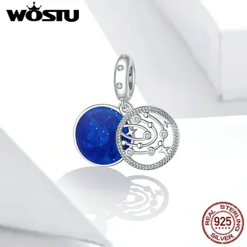 

Wostu 2020 925 Sterling Silver Pendant Charm fit Original Fantasy Galaxy Bracelet Necklace DIY Fine Jewelry Accessories BDX311