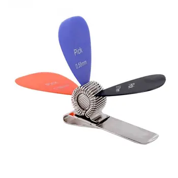 

New Creative Portable Guitar Pick Clip Metal Strap Clamp Holder Organizer Musical Stringed Instrument Accessories