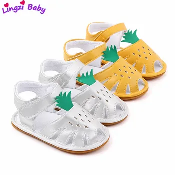 

3Infant Baby Girls Sandals Prewalker Non-slip Hollow Princess Summer Tassel PU Leather Shoes 0-18M
