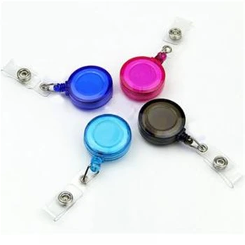 

Retractable Ski Pass ID Card Pull Badge Holder Reel Pull Key Name Tag Card Holders Recoil Reels For School Office Company