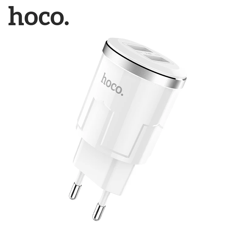 HOCO C38A, 21 шт./лот,, 5 В, 2,4 А, USB зарядное устройство для iPhone 11 Xs Max, евро вилка, настенное зарядное устройство, адаптер для samsung, Xiaomi, huawei