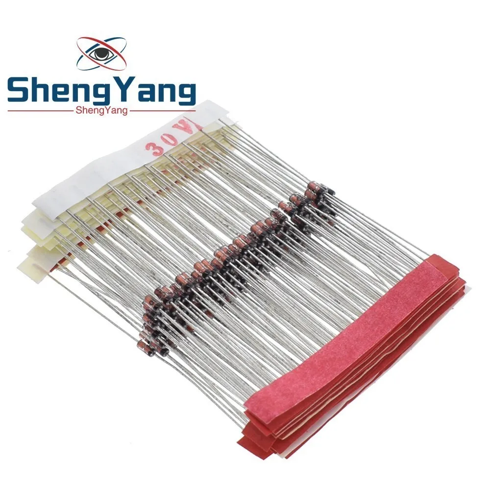 ShengYang 140 шт 1/2 Вт 0,5 Вт зенеровочный диод 3,3-30 в 14 значений* 10 шт = 140 шт Ассорти Ассортимент Набор электронный diy комплект