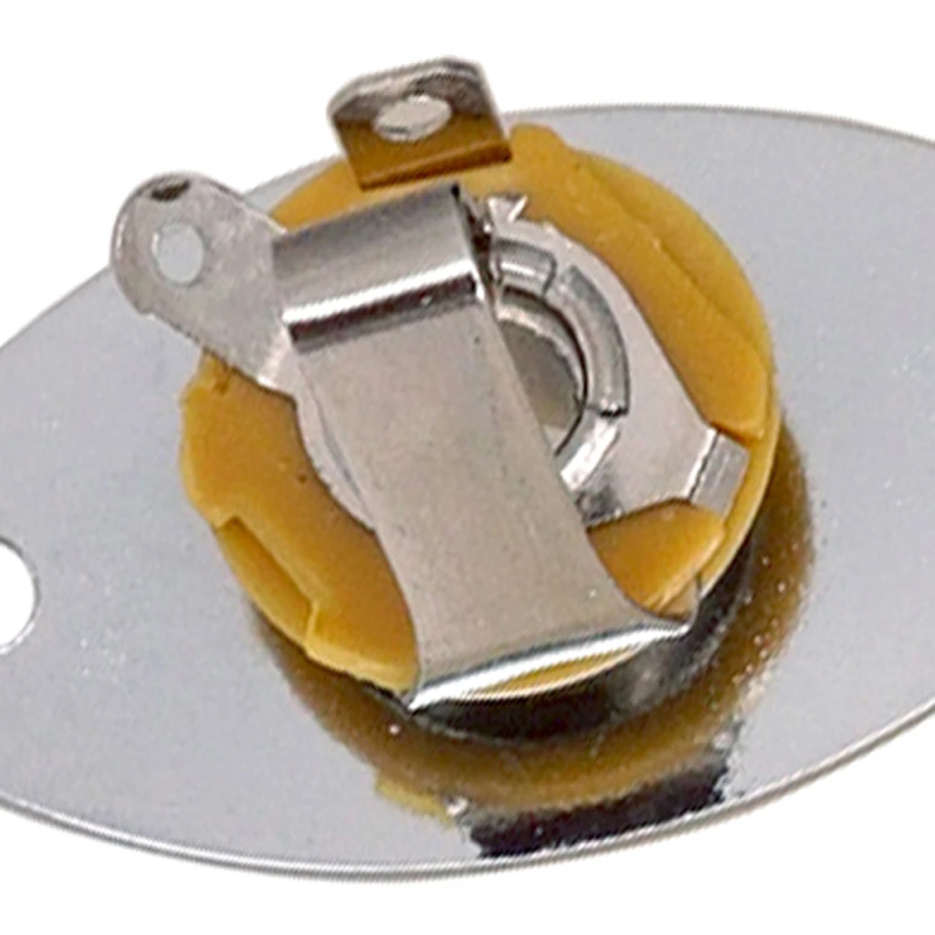 Guitar Metal Oval Curved Jacket Plug Plate Bass Jack Plug Socket for Electric Guitar Bass Parts 
