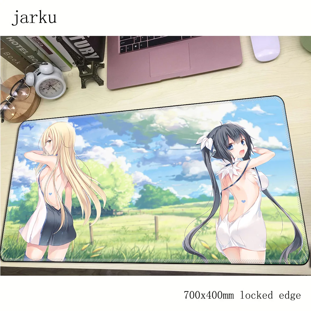 Коврик для мыши DanMachi, игровой коврик для мыши 700x400 мм, коврик для мыши, индивидуальный игровой коврик для мыши, Лучший Коврик для мыши, стол для компьютера, padmouse