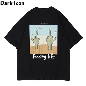 

Dark Icon Printed Hip Hop Tshirt Men Women 2020 Summer Cotton Casual Men's T-shirt Streetwear Clothing