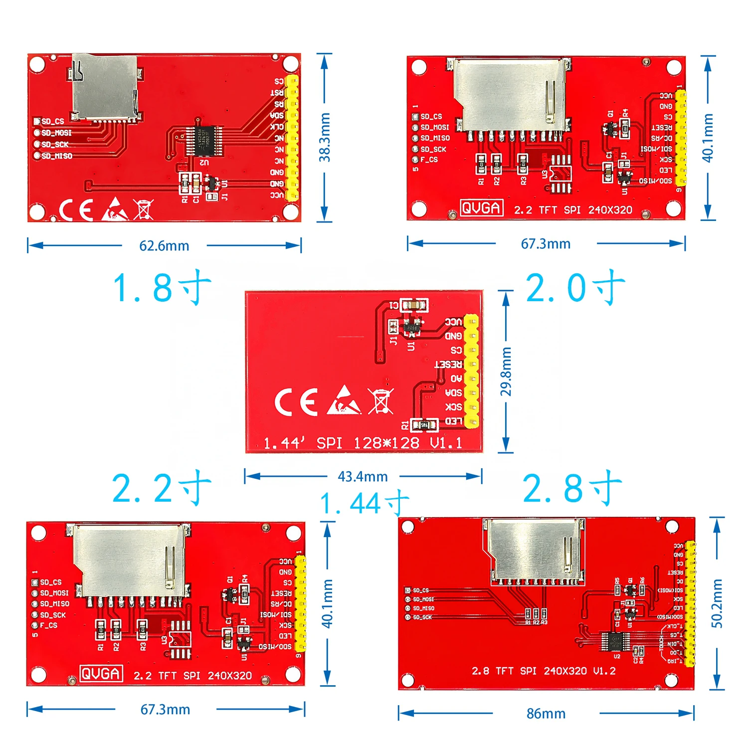 240x320 2 8 &quotSPI TFT LCD Сенсорная панель Серийный порт модуль с PBC ILI9341 дюймов SPI серийный