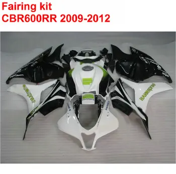 

OEM quality Fairing Kit For HONDA CBR600RR 2009-2012 White Black Motorcycle Fairings Set CBR 600 RR 09 10 11 12 XF11