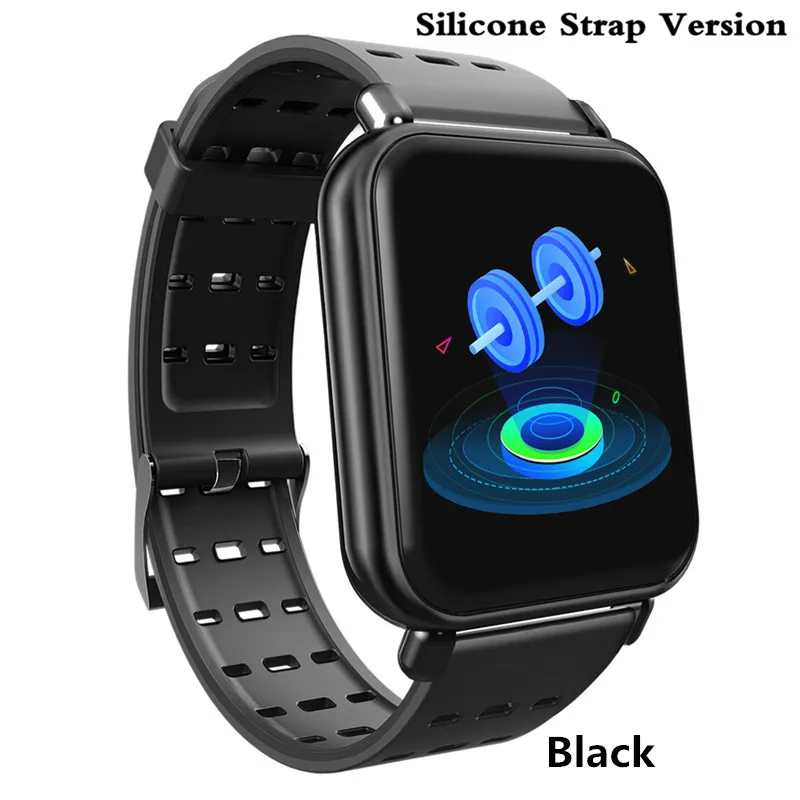 Y6 Pro Смарт-часы IP67 Водонепроницаемый Bluetooth Смарт-часы пульсометр кровяное давление фитнес-трекер для Android IOS PKP69 - Цвет: Silica black