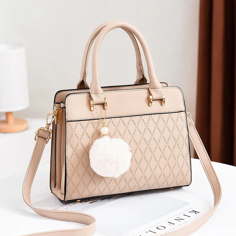 

2020 Autumn New Style Fashion Geometry Rhombus Embossing Women's One-Shoulder Handbag Elegant Ladies' Square Bag
