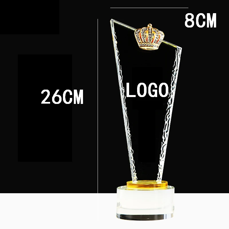 

Creative Crystal Trophy Custom Medal Pickling Crown Lettering Company Annual Meeting Group Awards Souvenir Gold Silver Copper