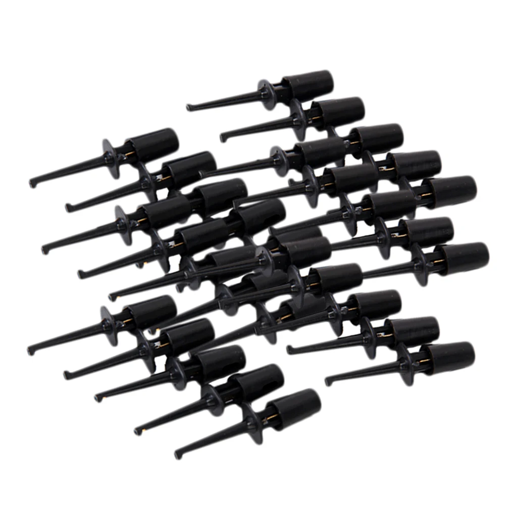 30Pcs Single Testing Hook Components Probe Plug Supplies Clip for PCB SMD IC