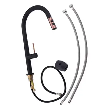 

Mixing Water Valve Faucet Telescopic Faucet Sinks Hot Cold Water Tap Paint-Drying Water Pulling Type Water Tap For Home Kitchen