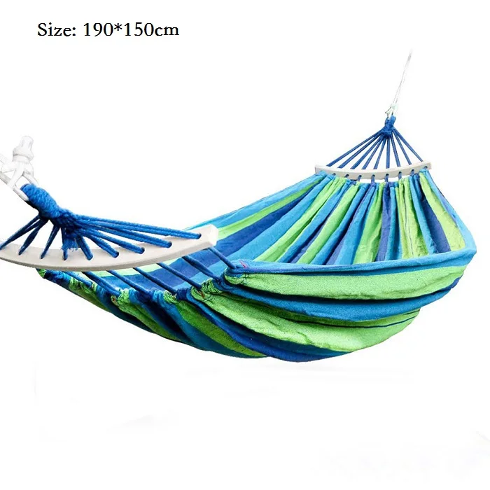 Hammock 190x150cm Садовый гамак для взрослых, детский стул, подвесное кресло, качели, гамак с 2 подушками, качели, стулья - Цвет: Hammock 190x150cm