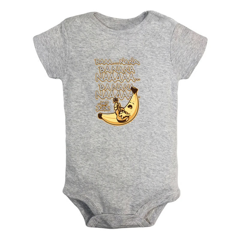 JcBaby1178GD Милый комплект одежды для новорожденных с рисунком «не волнуйтесь», «пончик», «быть счастливым», «банан», «играть на гитаре», спортивный костюм с принтом для младенцев, боди, одежда - Цвет: JcBaby1178GD