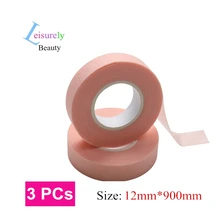 

3 PCs Makeup Eyelash Extension Green Tape Sticker Isolation With Holes Breathable Sensitive Resistant Non-woven Patches Eye Pads