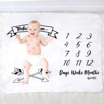 

Blanket photo calendar newborn photography props flannel baby receiving blanket swaddle stretch wrap studio shooting accessories