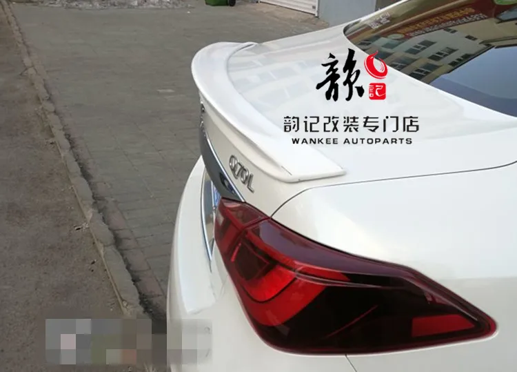 Спойлер для Infiniti Q70 Q70L спойлер карбоновый V стиль 2013- углеродного волокна или FPR задний спойлер, крыло, багажник крышка Q70 спойлер
