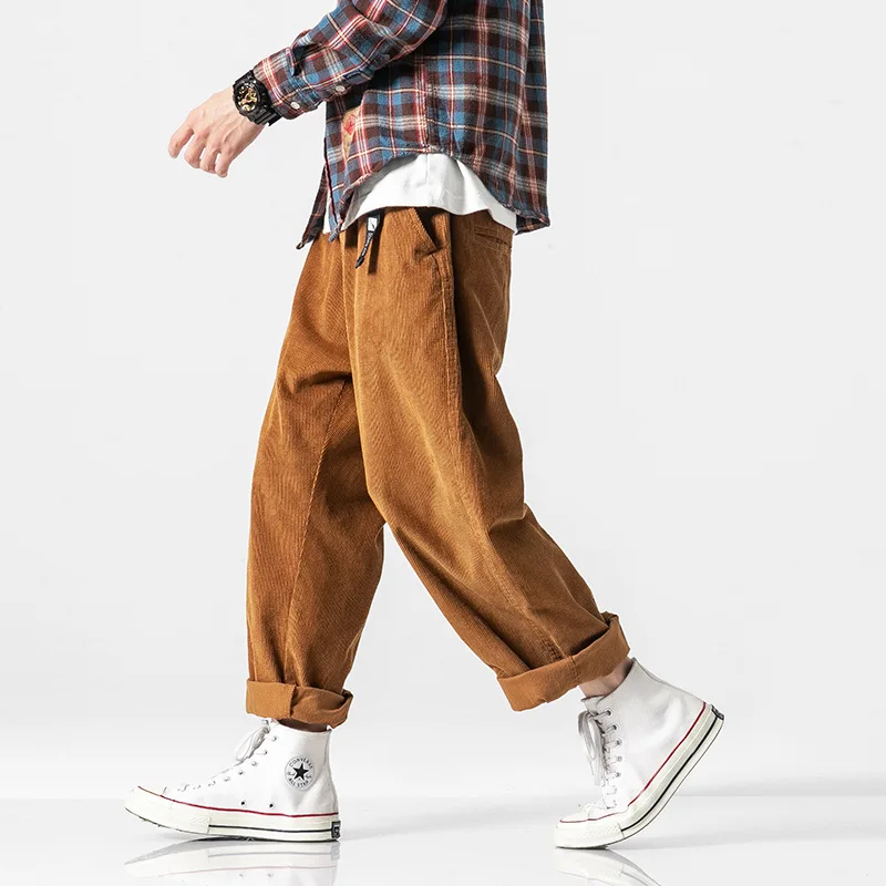 

Northern Boundary Men'S Wear Shu Solid Color Corduroy Straight-Cut Casual Pants Men's