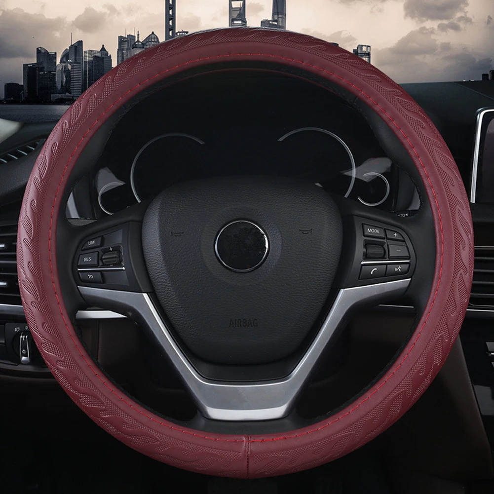 Роскошные Чехлы для руля из натуральной кожи 38 см|Чехлы на руль| |