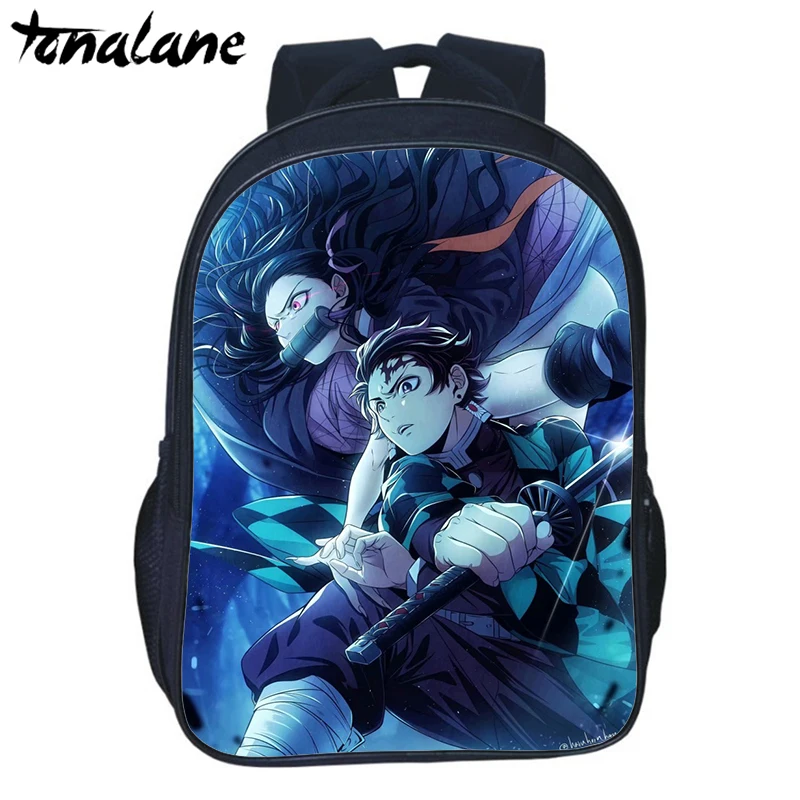 Аниме Demon Slayer Kimetsu No Yaiba рюкзак для подростков девочек мальчиков детские школьные сумки для женщин и мужчин Harajuku повседневные дорожные сумки