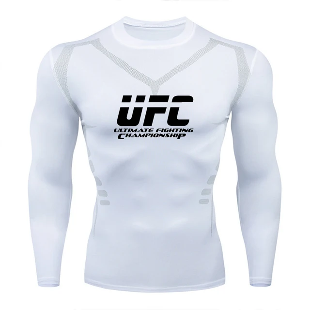 Rashguard – t-shirt de sport pour hommes, de marque, de course, de Fitness, d'entraînement MMA, à séchage rapide 2