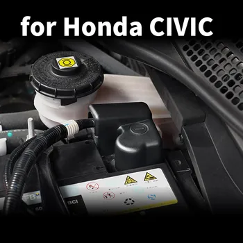

Engine Battery Protection Cap Battery Negative Dust Cover Decoration Modification For Ford Honda Civic 10th 2016 2017 2018 2020