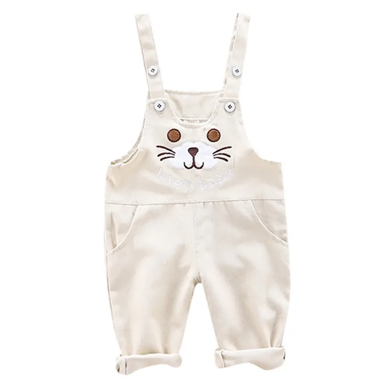 

Autumn Baby Boy Suspender Trousers Cotton Cartoon Pattern Pants Overalls Trousers