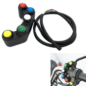 

Universal 5 button Array Motorcycle Switches Bikes Motorcross 22mm Handlebar Switches Assembly Handle bar switch