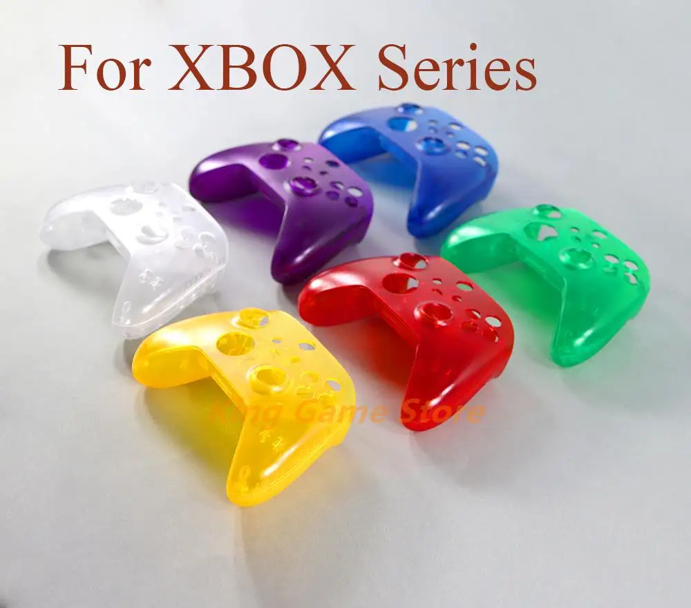 

5sets For Xbox Series X S Controller Transparent Clear Front & Back Housing Shell Cover Case Faceplate Replacement Repair Parts