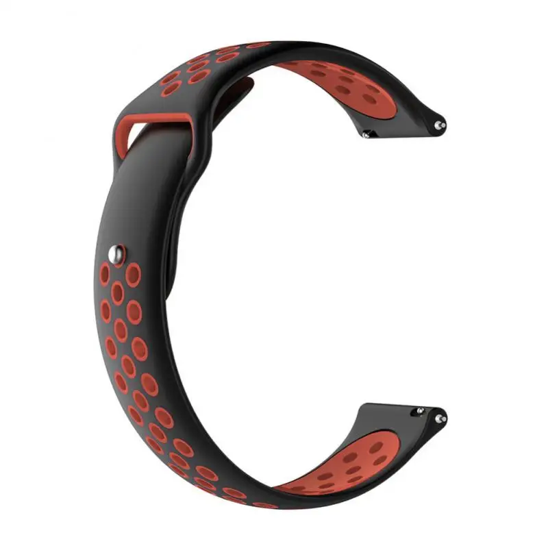 20 мм Смарт-часы ремешок подходит для Garmin vivoactive 3 Music Forerunner 245 м двухцветный резиновый силиконовый Браслет