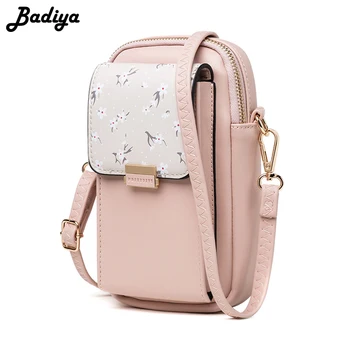 

Women's Shoulder Bag 2020 New Printing Phone Bag PU Leather Hasp Zipper Messenger Bag for Travel Mini Cute Ladies Crossbody Bag