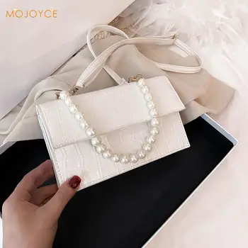 

Women Retro Crossbody Satchel Bag Flap Purse Shoulder Alligator PU Solid Pouch Ladies Fashion Shoulder Messenger Bag