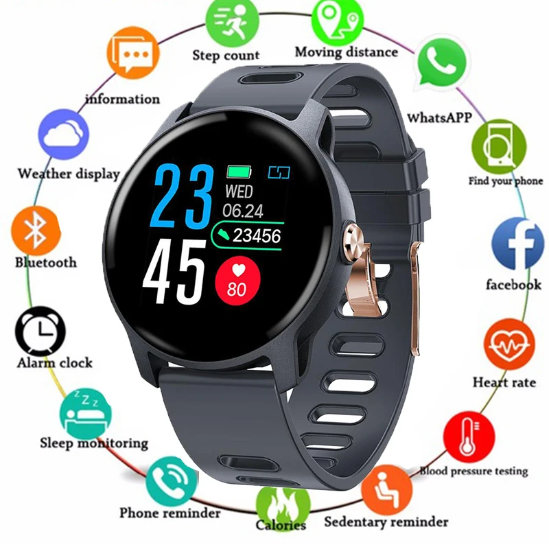 

Smart Watch S08 IP68 Fitness Tracker Heart Rate Monitor Pedometer Waterproof Smartwatch For Android IOS Phone Reloj Inteligente