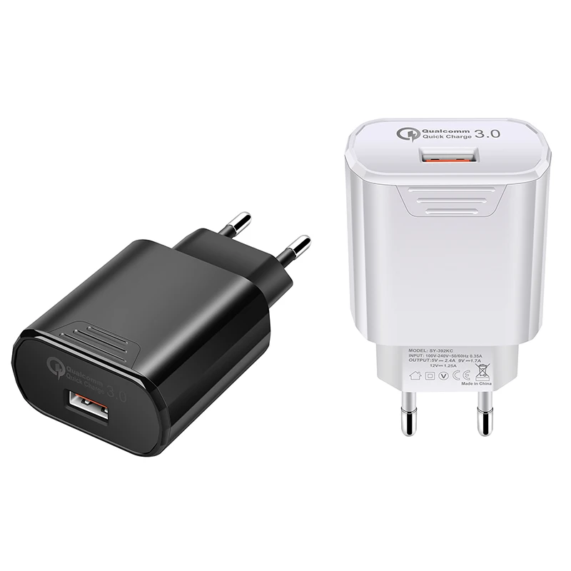 QC 3,0 Быстрая зарядка быстрое USB зарядное устройство для samsung S10 S9 Xiaomi Redmi Note 7 8 Pro зарядное устройство для телефона с британской вилкой Adpater портативное зарядное устройство