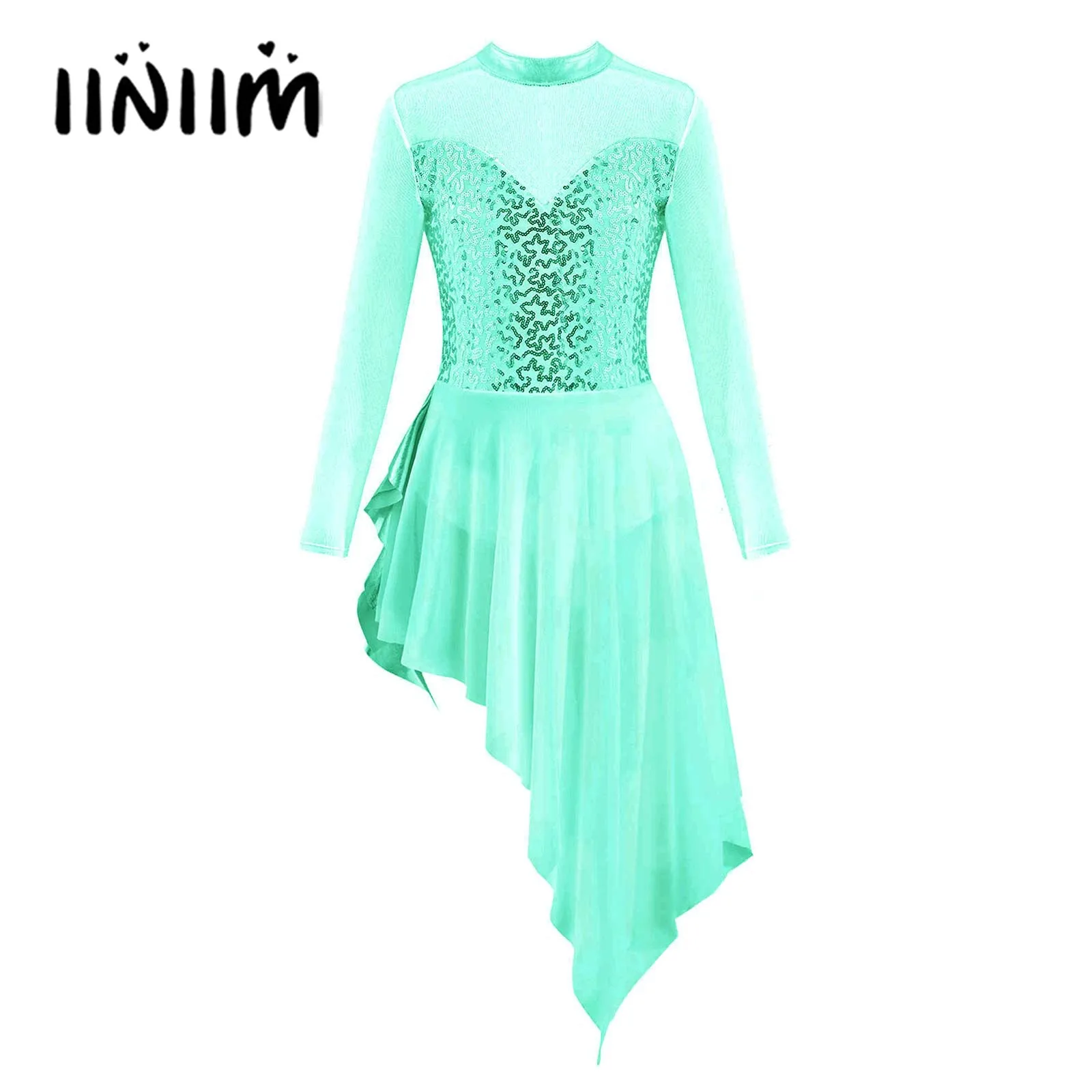 Детское платье для танцев с длинным рукавом и круглым вырезом | Тематическая