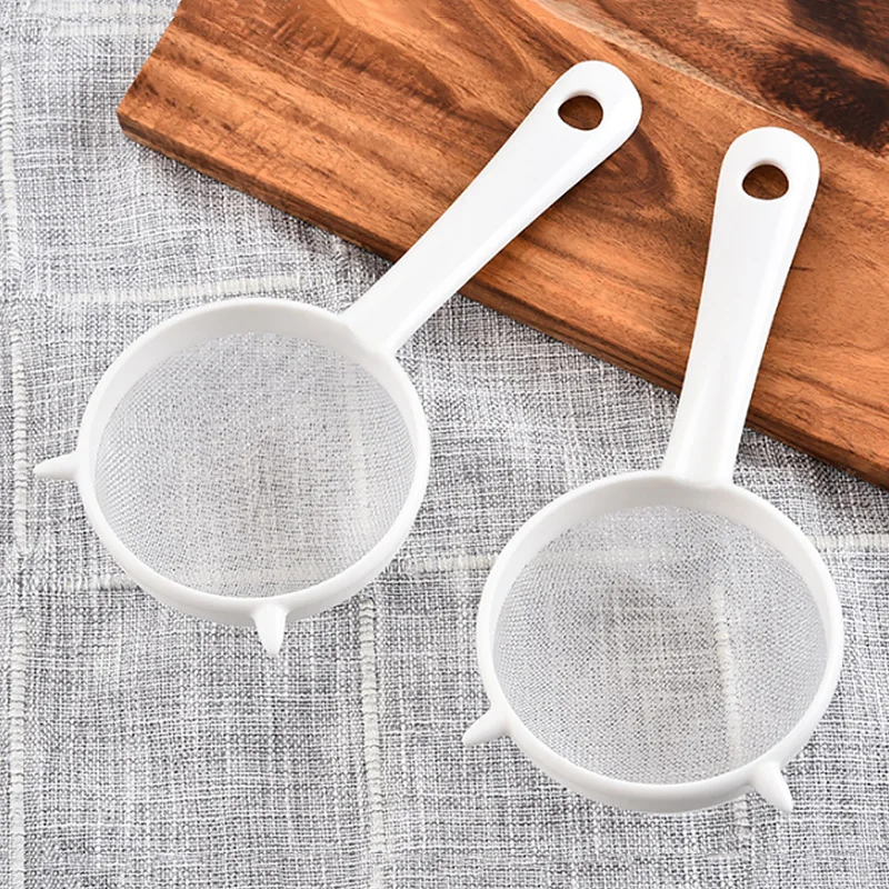 Plastic Screen Mesh Tea Leaf Strainer Flour Sieve Colander Kitchen