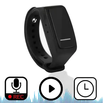 

Digital Voice Recorders Bracelet Voice Activated Recorder For Lectures Meetings Class with Playback and Built-in Speaker