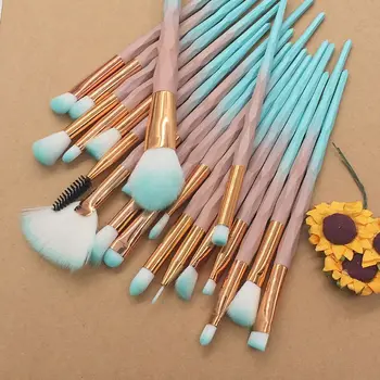 

20 Pcs Makeup Brushes Set Gradient Colors Foundation Contour Powder Eye Shadow Eyeliner Lip Blending Cosmetic Beauty Tools