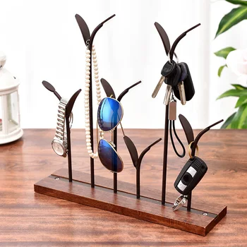 

Shop Home Necklace Display Stand Desk Organizer Ring Pendant Iron DIY Jewelry Rack Bracelet Earring Storage Ornament