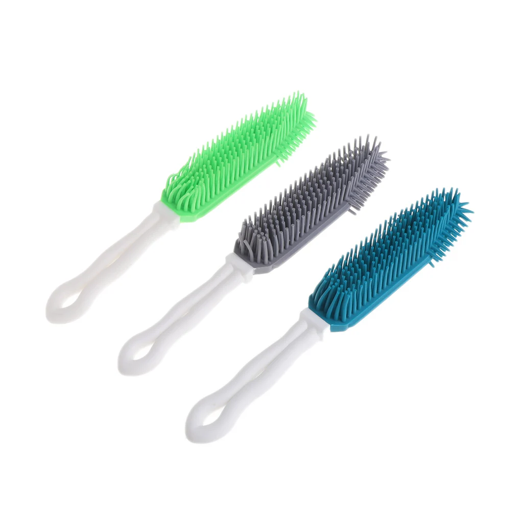 Pet Hair Remover Portable Soft Silicone Hang Cleaning Bathing Brush For Dogs Cat