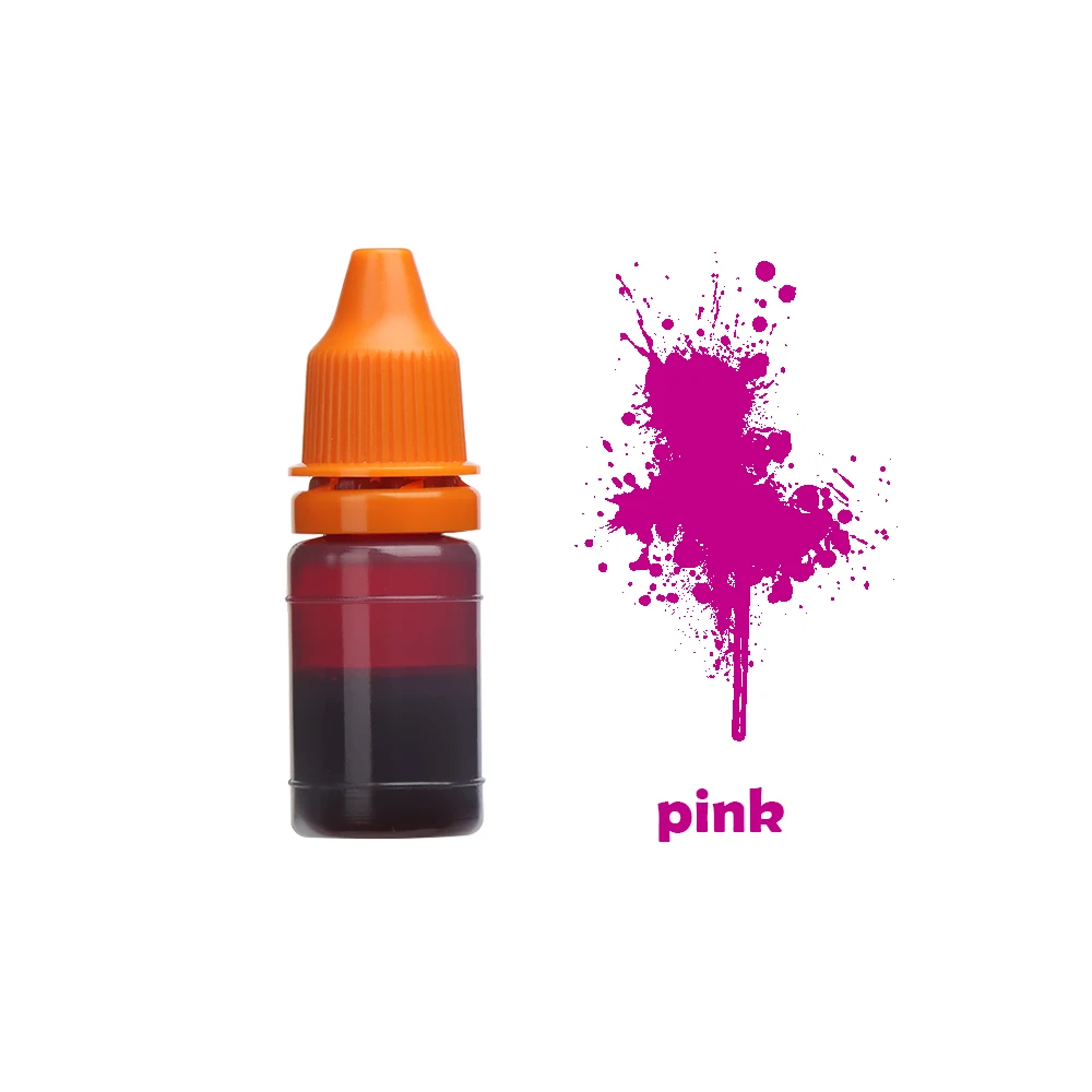 Pink 1 шт 10 мл красочные стетящиеся волосы чернильная паста рукописного ввода светочувствительное уплотнение штампа масло для деревянной Свадебные Скрапбукинг сделать печать школьные принадлежности - Цвет: Pink