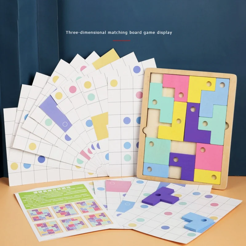 

Jigsaw Toys Puzzle Magnetic Stickers Wooden Portable Children Early Education Intellectual Development wooden Toys for Children