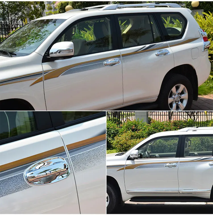 Для Toyota Land Cruiser Prado 150 LC150 хромированная дверная ручка крышка аксессуары наклейки