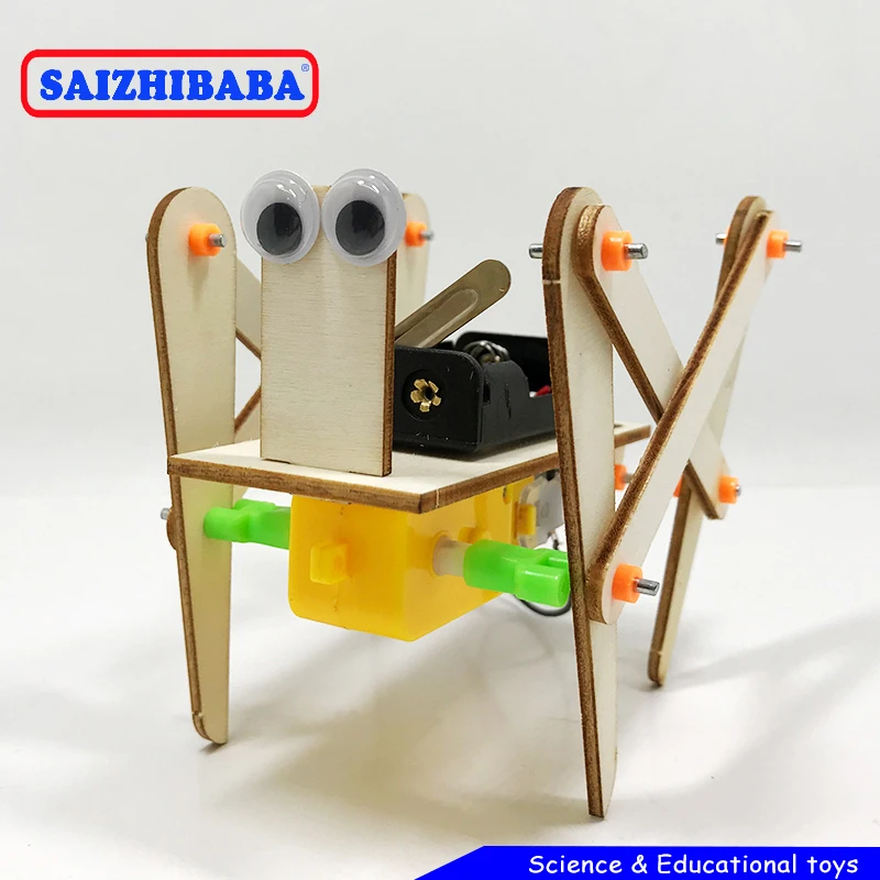 Saizhibaba Diy Электронный ползет шагающий робот собачьи игрушки модели для детей