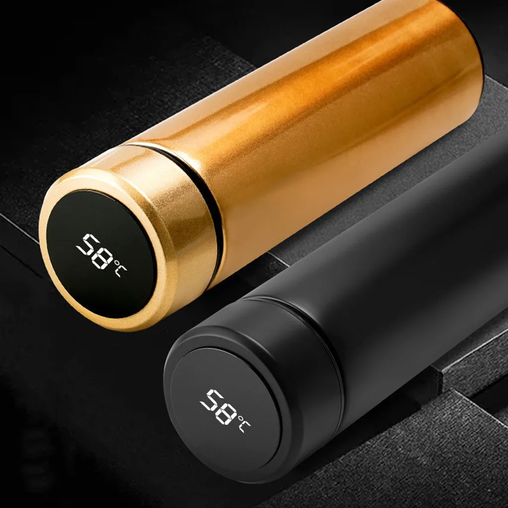 #40 Термокружка с двойными стенками термос из нержавеющей стали ЖК-экраном | Дом и