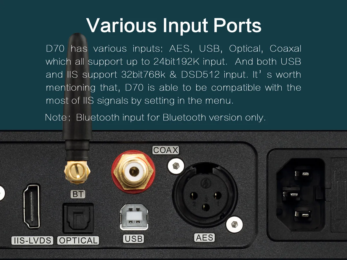 Топпинг D70 двойной AK4497 USB ЦАП XMOS XU208 DSD512 собственный CSR8675 AK4118 32 бит/768 кГц аудио предусилитель Регулятор громкости декодер